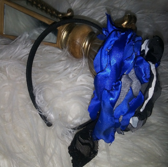 Bluelivesmatter handmade headband - Picture 3 of 4